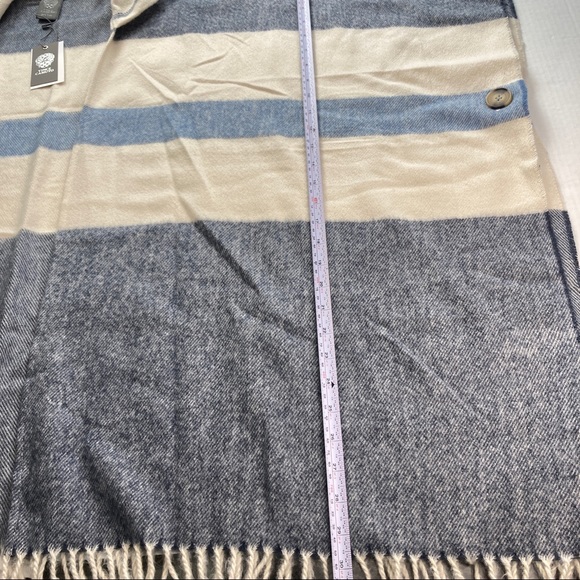 VINCE CAMUTO Colorblock Hooded Poncho - Picture 9 of 15